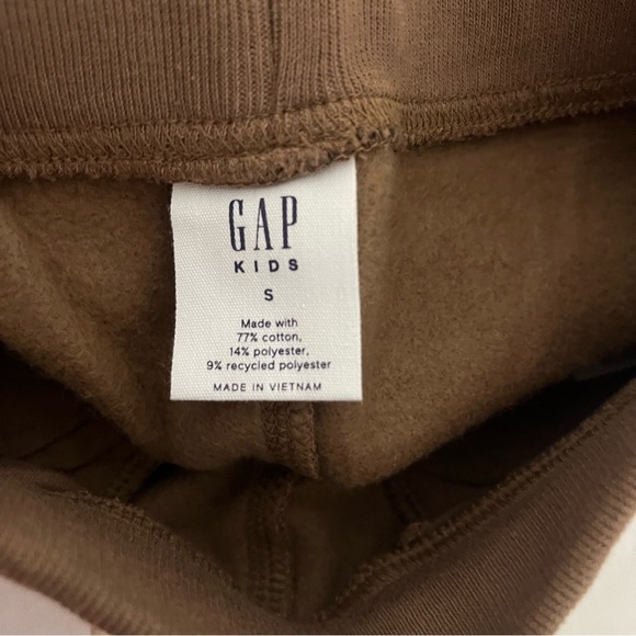 Gap Kids Relaxed Fleece Small Logo Pull-On Shorts Brown & Burnt Orange EUC - Picture 11 of 13